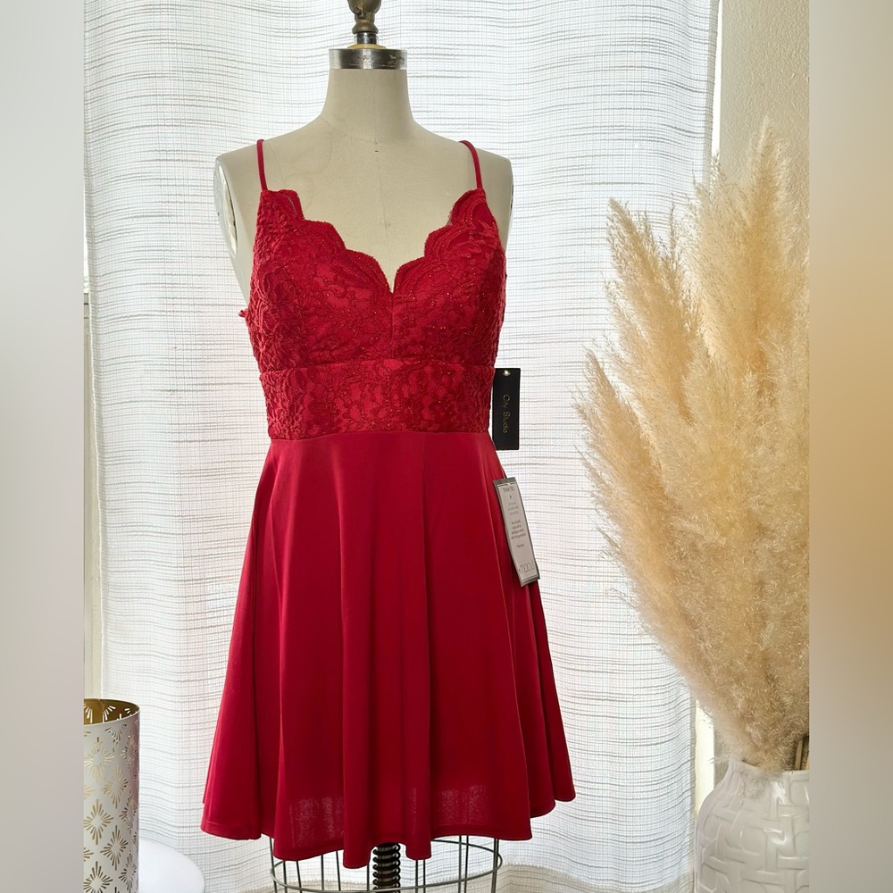 City Studio Red Dress Size 11